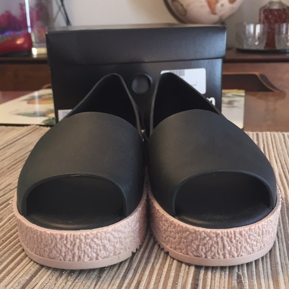 Melissa Puzzle Peep Toe Platforms - Picture 8 of 8